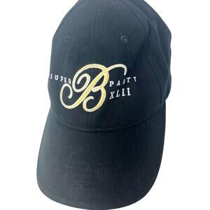 Bellagio Las Vegas XLII Super Bowl Black Embroidered Baseball Cap Unisex OS